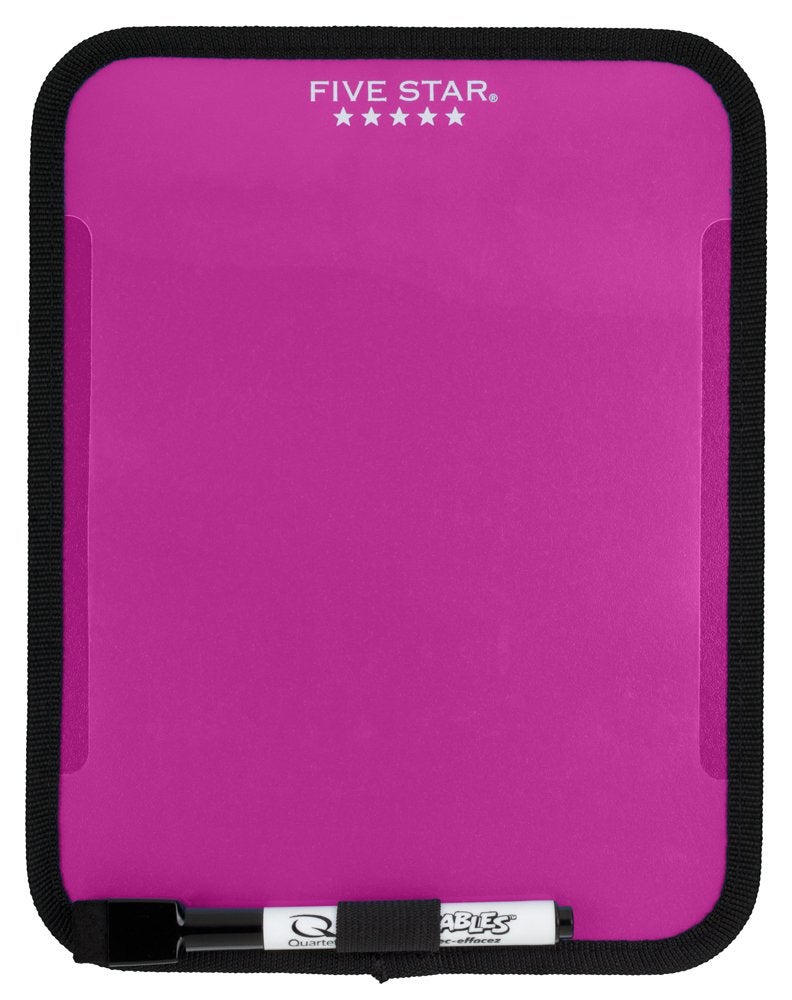 Five Star Locker Accessories, Locker Dry Erase Board, Magnetic, Clearview, 7" x 9", Berry Pink/Purple (72644) - Image 1